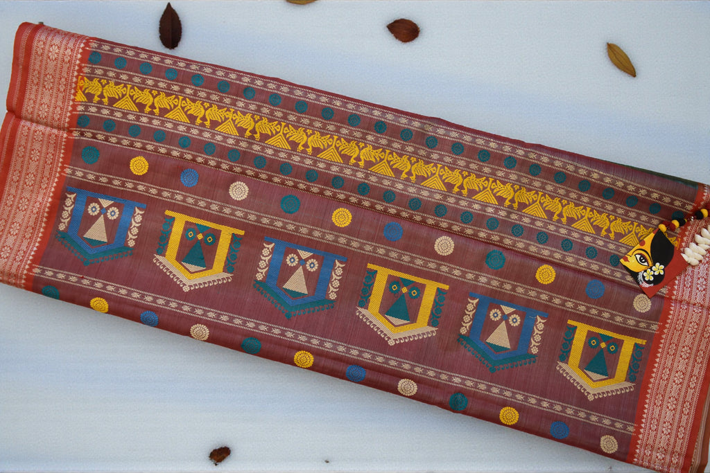 Green Kosa Dola bedi Saree