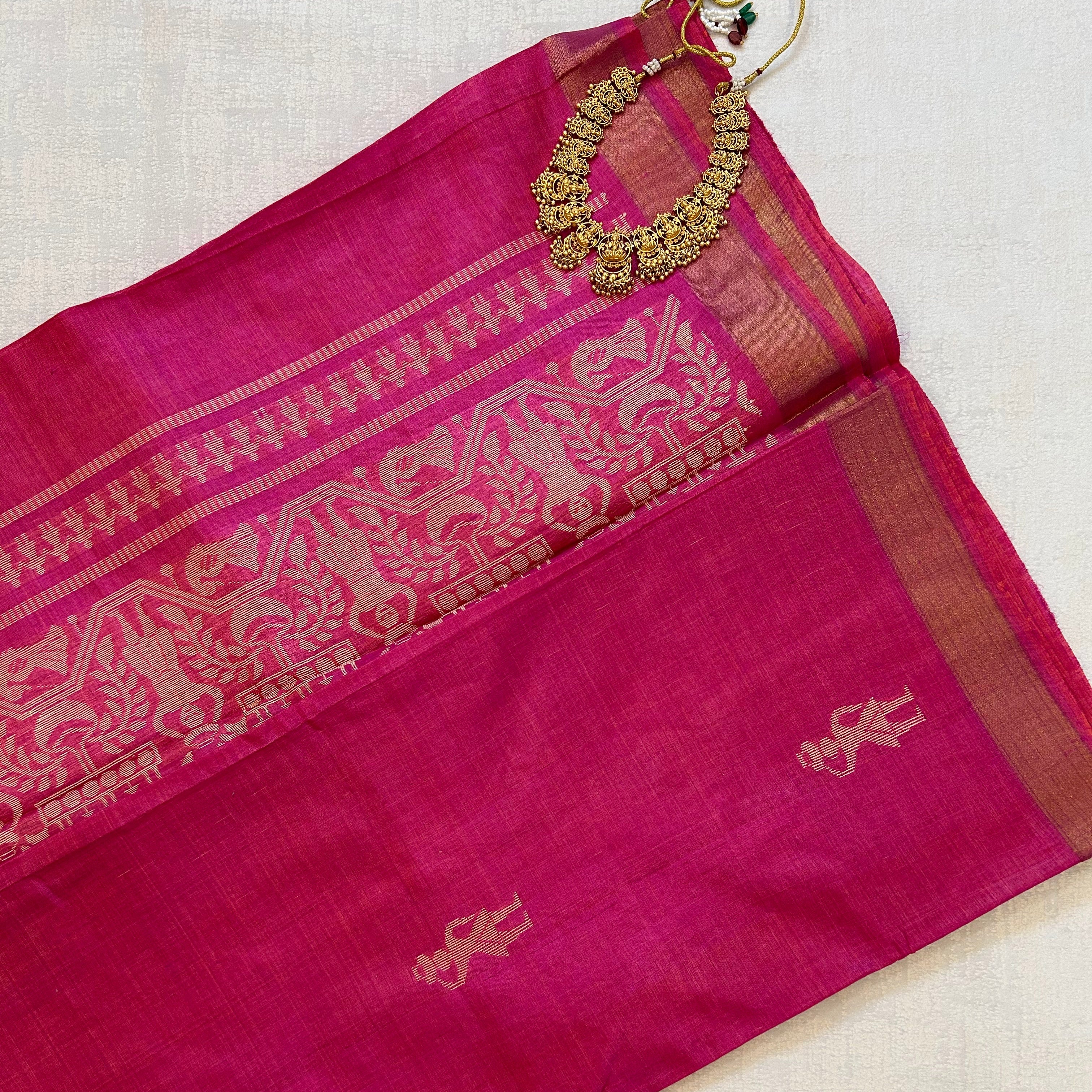 Pink Saree